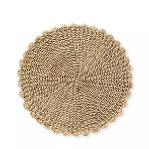 Set of 8 Serena & Lily Round Abaca Placemats - Natural